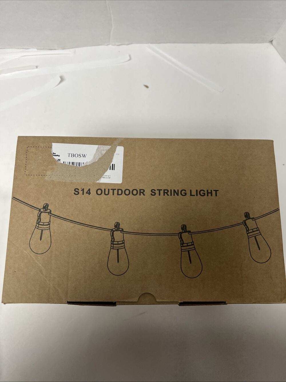 S14 Outdoor LED String Lights Waterproof Patio Bistro Garden Hanging Edison Bulb